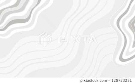 Gray Wave Neutral Background for Presentations, Vector Illustration 128723231