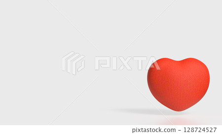 The Red Heart for Health or Love concept 3d Rendering 128724527