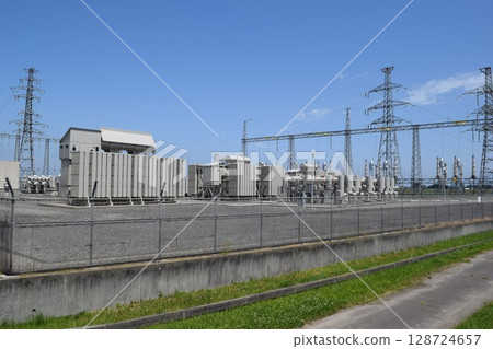 Outdoor substation equipment 128724657