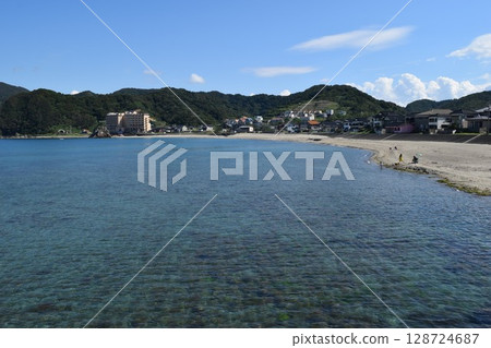 沙灘上的漣漪 128724687