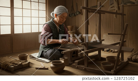 傳承傳統技藝！專注編織的工匠 128725102