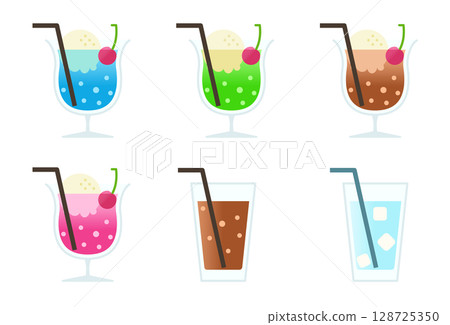 飲料插畫02 128725350