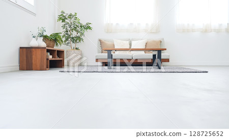 Stylish living room with sofa and furniture Stylish living room with sofa and furniture 128725652