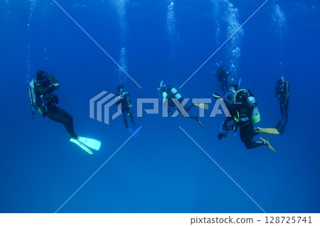 Floating divers 128725741