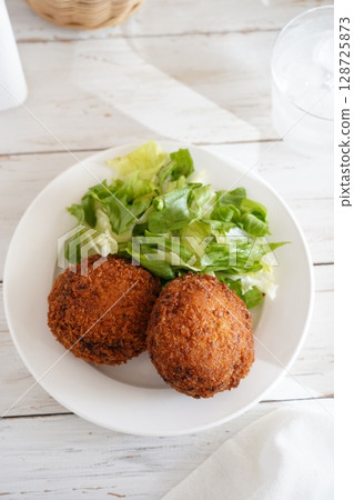 Ground Meat Cutlet  128725873