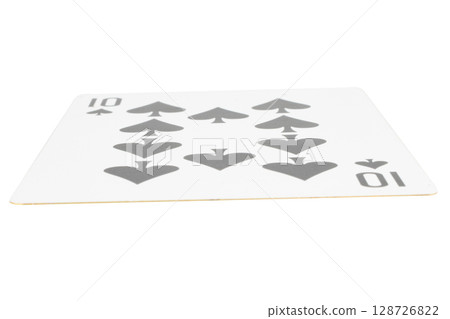 card gambling on white game luck ten spades 128726822