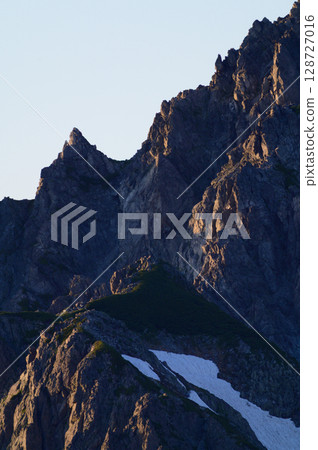 Evening view of Mt. Tsurugi's Hayatsuki Ridge Evening view of Mt. Tsurugi's Hayatsuki Ridge 128727016