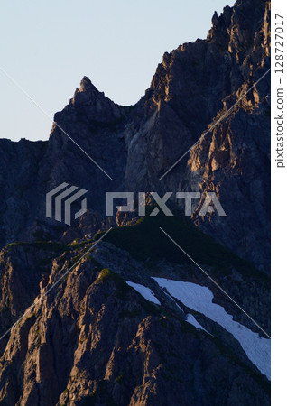 Evening view of Mt. Tsurugi's Hayatsuki Ridge Evening view of Mt. Tsurugi's Hayatsuki Ridge 128727017