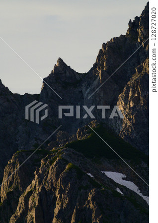 Evening view of Mt. Tsurugi's Hayatsuki Ridge 128727020