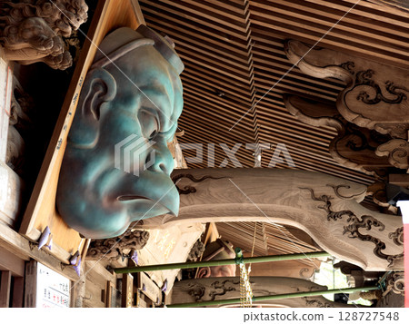 Takao-san Yakuo-in Temple, large Tengu mask, Tokyo Takao-san Yakuo-in Temple, large Tengu mask, Tokyo 128727548