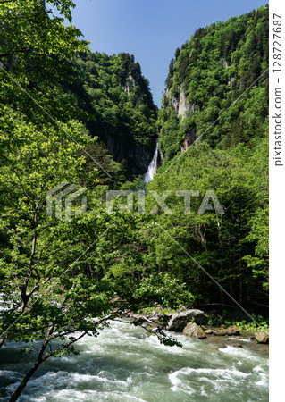 Fresh green Ryusei Falls 128727687