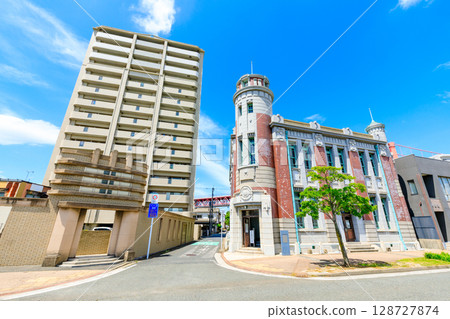 Former Furukawa Mining Wakamatsu Building in summer, Kitakyushu, Fukuoka Prefecture Former Furukawa Mining Wakamatsu Building in summer, Kitakyushu, Fukuoka Prefecture 128727874