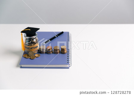 Business concept growth involves strategic financial management money loan investment bank real estate economic development encourage save buy home car education income stack investment economy return 128728278