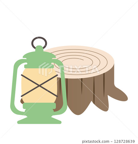 一盞燈籠和一個樹樁，營造出絕佳的戶外感覺！ 128728639