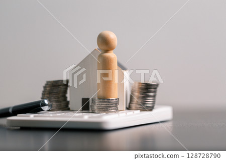 Business home concept involves strategic financial management money coin save bank real estate economic loan investment development growth encourage accountancy buy income stack investment economy Business home concept involves strategic financial management money coin save bank real estate economic loan investment development growth encourage accountancy buy income stack investment economy 128728790