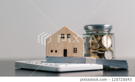 Business home concept involves strategic financial management money coin save bank real estate economic loan investment development growth encourage accountancy buy income stack investment economy Business home concept involves strategic financial management money coin save bank real estate economic loan investment development growth encourage accountancy buy income stack investment economy 128728843