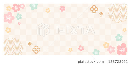 Japanese style background material banner Japanese style background material banner 128728931