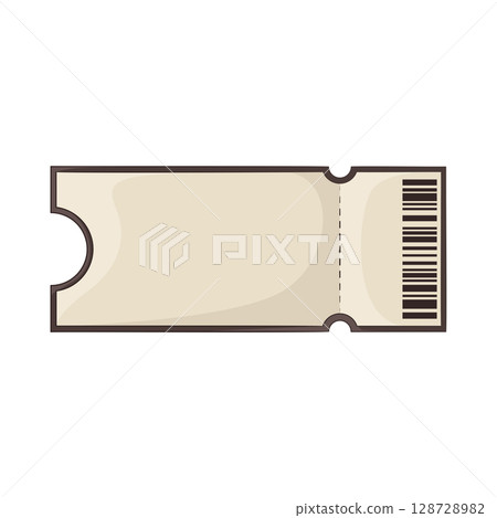 Illustration of Movie Ticket Illustration of Movie Ticket 128728982