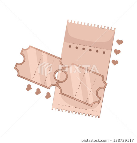 Illustration of Movie Ticket  128729117