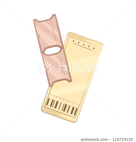 Illustration of Movie Ticket  128729130