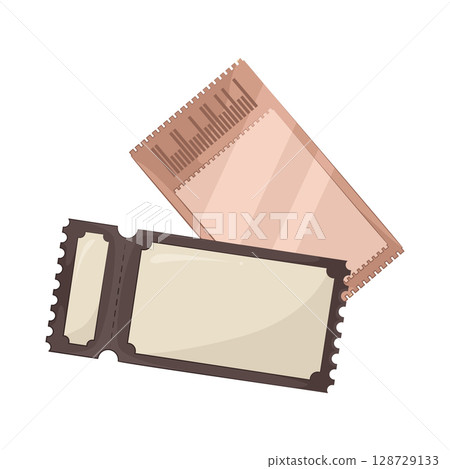 Illustration of Movie Ticket  128729133