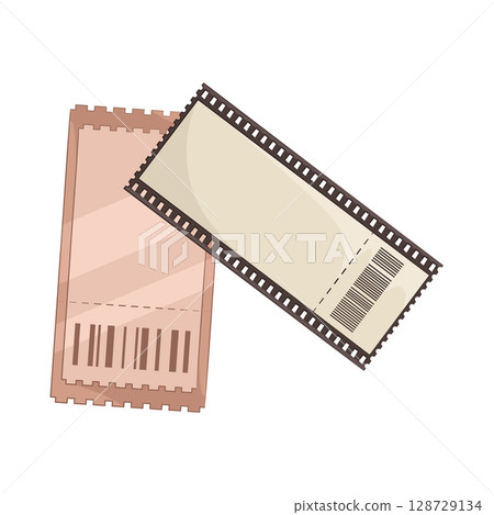 Illustration of Movie Ticket  128729134