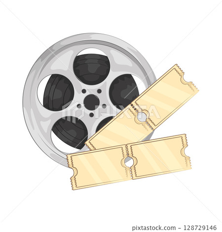 Illustration of Movie Ticket  128729146