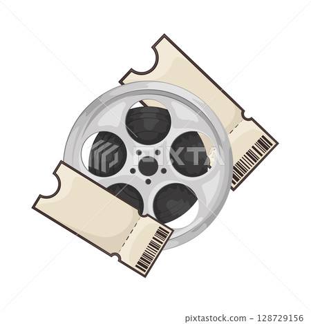 Illustration of Movie Ticket  128729156