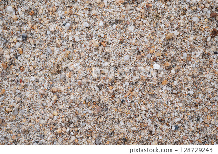 texture of sand on the beach close up. Background with a sandy pattern on the beach by the sea texture of sand on the beach close up. Background with a sandy pattern on the beach by the sea 128729243