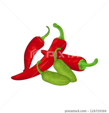 Illustration of Chili Pepper 128729384