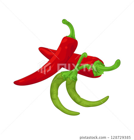 Illustration of Chili Pepper 128729385