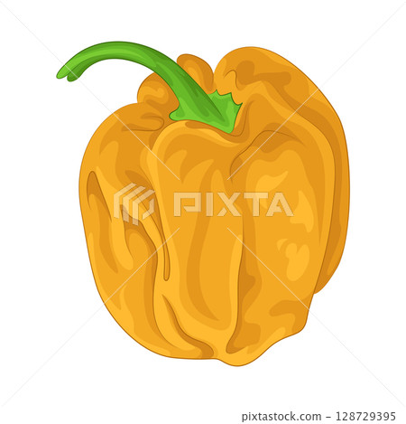 Illustration of Habanero Pepper 128729395