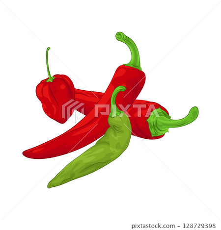 Illustration of Chili Pepper 128729398