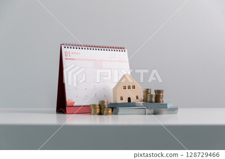 Business concept growth involves strategic financial management money loan investment bank real estate economic development encourage save buy home car education income stack investment economy return 128729466