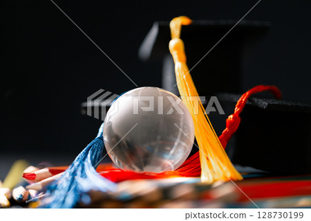 Concept education is business scholarship essential idea globalization, mortarboard students learn and study in universities and colleges master knowledge save involves financial management diploma 128730199