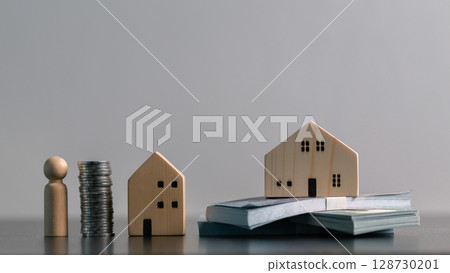 Business home concept involves strategic financial management money coin save bank real estate economic loan investment development growth encourage accountancy buy income stack investment economy Business home concept involves strategic financial management money coin save bank real estate economic loan investment development growth encourage accountancy buy income stack investment economy 128730201