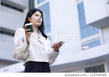 Future remote work combines technology smart phone connection online white digital business woman enable e-learning productivity while travel blend comfort modern devices serenity computer equipment Future remote work combines technology smart phone connection online white digital business woman enable e-learning productivity while travel blend comfort modern devices serenity computer equipment 128730398