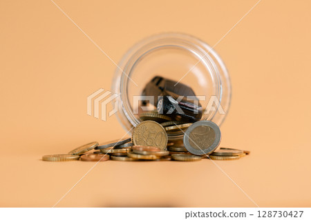 Business car concept growth involves strategic financial management money loan investment bank real estate economic development encourage accountancy save coin buy stack investment economy return 128730427