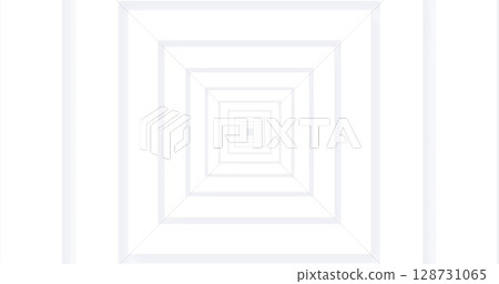 Image of grey concentric squares moving over white background Image of grey concentric squares moving over white background 128731065