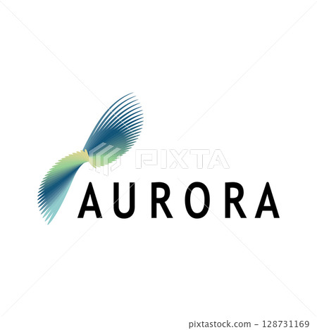 aurora logo design icon illustration vector template 128731169