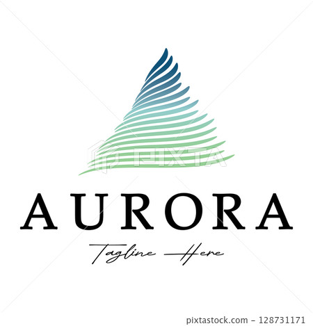 aurora logo design icon illustration vector template 128731171