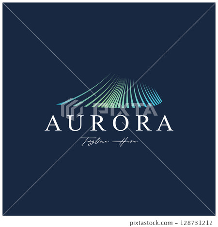 aurora logo design icon illustration vector template 128731212