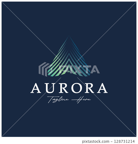 aurora logo design icon illustration vector template aurora logo design icon illustration vector template 128731214