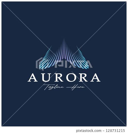 aurora logo design icon illustration vector template aurora logo design icon illustration vector template 128731215