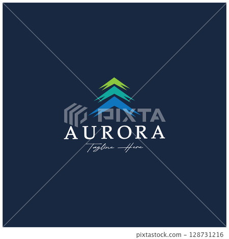 aurora logo design icon illustration vector template aurora logo design icon illustration vector template 128731216