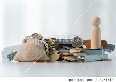 Business save money coin growth concept involves strategic financial management investment loan bank real estate economic development encourage buy income stack investment economy return accountancy Business save money coin growth concept involves strategic financial management investment loan bank real estate economic development encourage buy income stack investment economy return accountancy 128731312