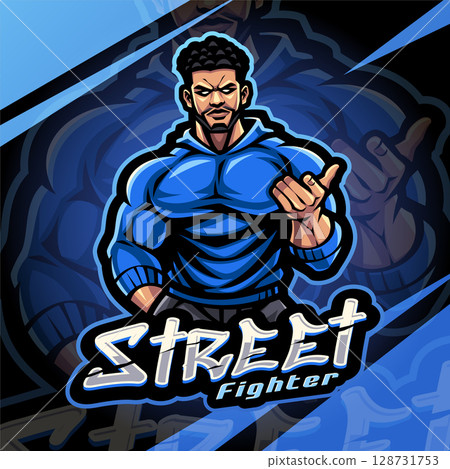 Street fighter esport mascot logo design Street fighter esport mascot logo design 128731753