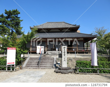 Shio-do Hall at Saidaiji Temple in Nara City Shio-do Hall at Saidaiji Temple in Nara City 128731794