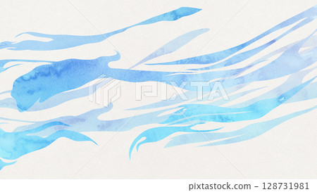 藍色筆觸,飛濺,日本現代,水彩顏料 藍色筆觸,飛濺,日本現代,水彩顏料 128731981