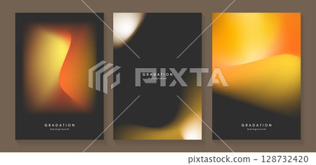 Orange gradient background set 5 128732420